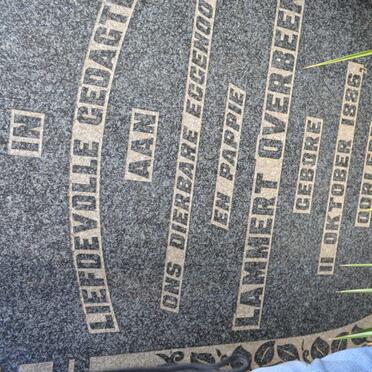 OVERBEEK Lammert 1886-1949