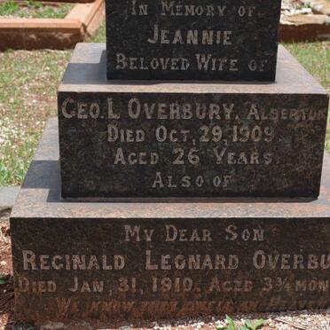 OVERBURY Jeannie -1909 :: OVERBURY Reginald Leonard -1910