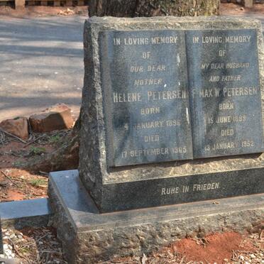 PETERSEN F. Max W. 1899-1952 &amp; Helene 1896-1965 :: COOK Inge 1949-1986 :: PETERSEN Fiede 1924-2005 &amp; Lenie 1926-2005