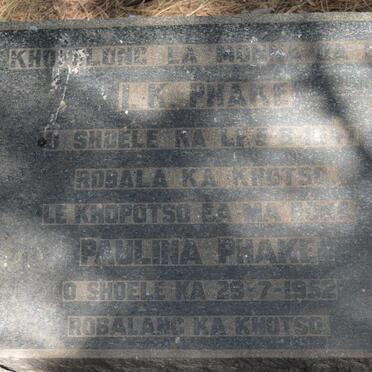 PHAKE I.K. -1947 &amp; Paulina -1952