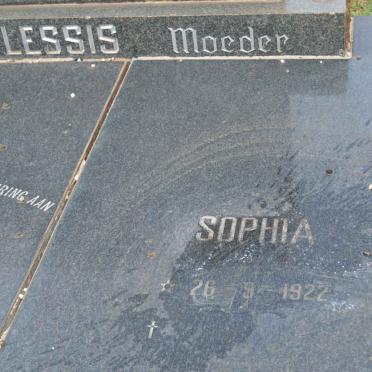 PLESSIS Sophia, du 1922-