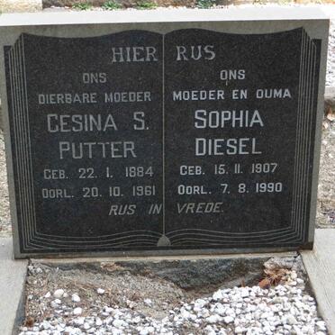 PUTTER Gesina S. 1884-1961 :: DIESEL Sophia 1907-1990