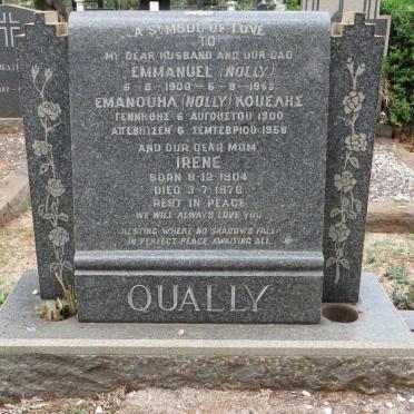 QUALLY Emmanuel 1900-1958 &amp; Irene 1904-1976