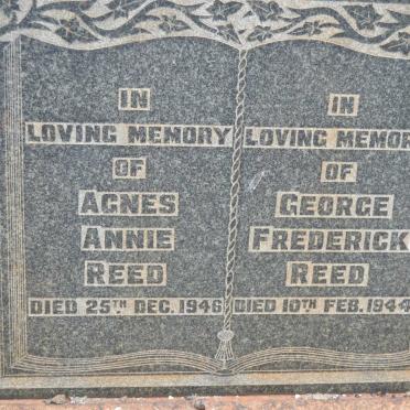 REED George Frederick -1944 &amp; Agnes Annie -1946
