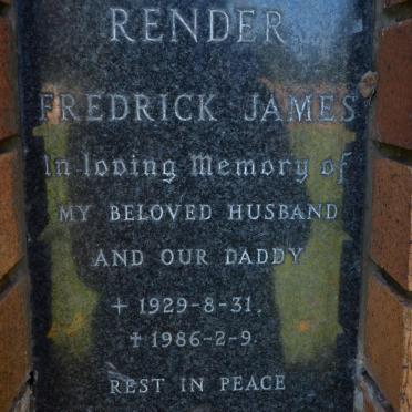 RENDER Fredrick James 1929-1986