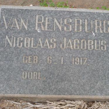 RENSBURG Nicolaas Jacobus, van 1917-