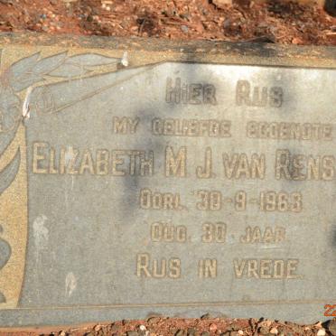 RENSBURG Elizabeth M., J. van -1968