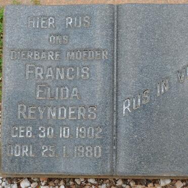 REYNDERS Francis Elida 1902-1980
