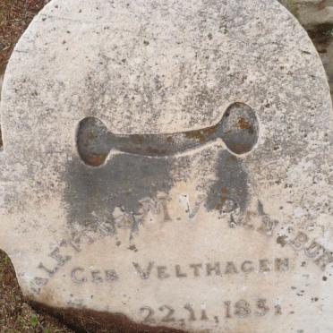RENSBURG Aletta M., v. nee VELDHAGEN 1851-1911