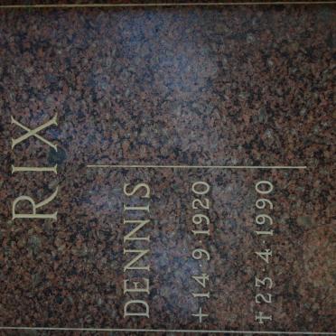 RIX Dennis 1920-1990