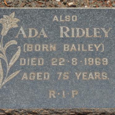 RIDLEY Ada nee BAILEY -1969