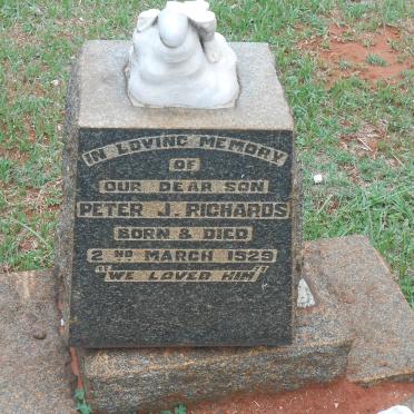 RICHARDS Peter J. 1929-1929