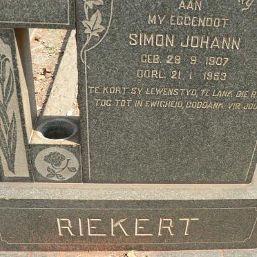 RIEKERT Simon Johann 1907-1953