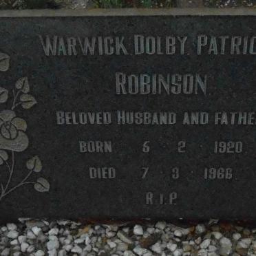 ROBINSON Warwick Dolby Patrick 1920-1966