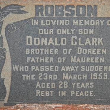 ROBSON Donald Clark -1959