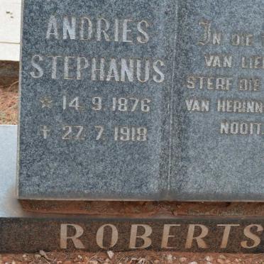 ROBERTS Andries Stephanus 1876-1918