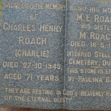 ROACH M.E. :: ROACH M. -1949 :: ROACH Charles Henry -1949