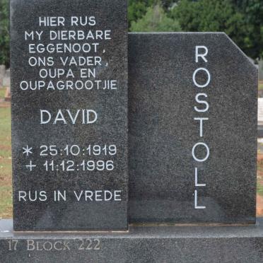 ROSTOLL David 1919-1996