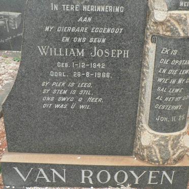 ROOYEN William Joseph, van 1942-1966