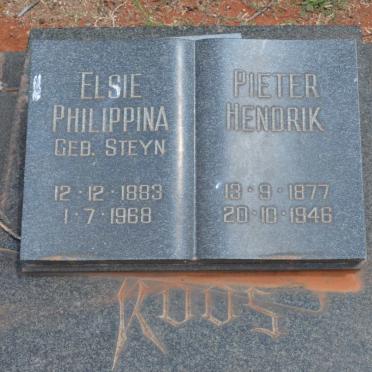 ROOS Pieter Hendrik 1877-1946 &amp; Elsie Philippina STEYN 1883-1968
