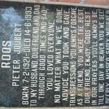 ROOS Pieter Joubert 1921-1993