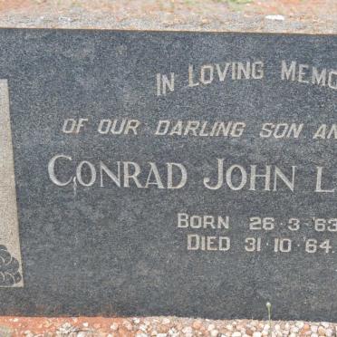 ROUX Conrad John, le 1963-1964