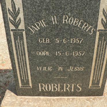 ROBERTS Japie H. 1957-1957
