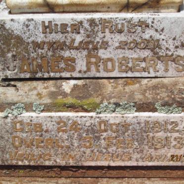 ROBERTS James 1912-1913