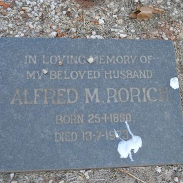 RORICH Alfred M. 1890-1973 &amp; Annie Ross 1900-1981 :: RORICH Alfred William 1926-1964