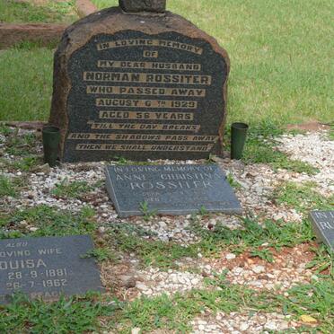 ROSSITER Norman -1929 &amp; Louisa 1881-1962 :: ROSSITER Russel Cuthbert 1920-1985 &amp; Anne Christina 1920-1988