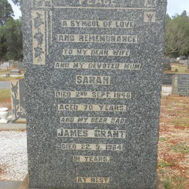RODGERS James Grant -1964 &amp; Sarah -1946
