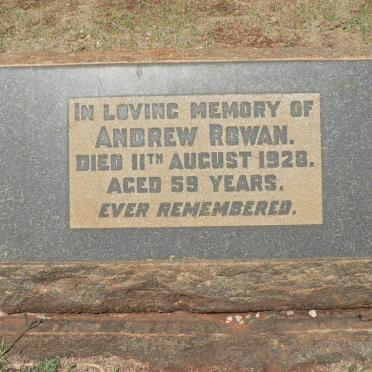 ROWAN Andrew -1928