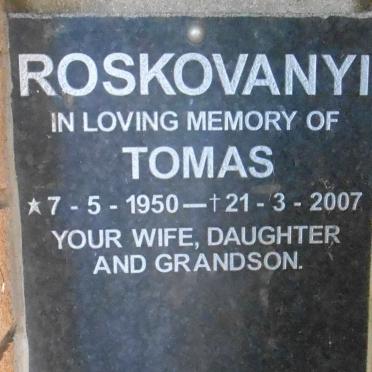 ROSKOVANYI Tomas 1950-2007