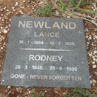 NEWLAND Lance 1904-1998 :: NEWLAND Rodney 1946-1998
