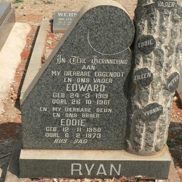 RYAN Edward 1919-1961 :: RYAN Eddie 1950-1973