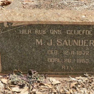 SAUNDERS M.J. 1872-195?