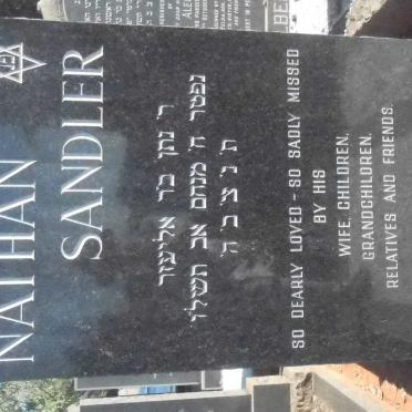 SANDLER Nathan 1904-1976