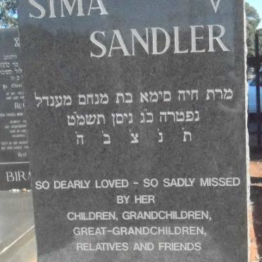 SANDLER Sima 1906-1989