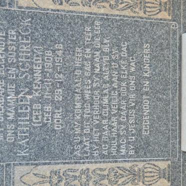 SCHRECK Ferdinand 1900-1960 &amp; Kathleen KENNEDY 1908-1948