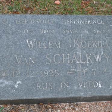 SCHALKWYK Willem, van 1928-1956