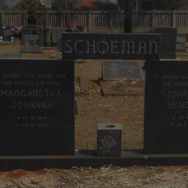 SCHOEMAN Johannes Hendrik 1911-1975 &amp; Margaretha Johanna 1914-1984