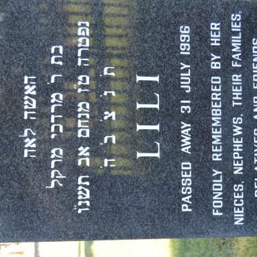 SCHEFF Lili -1996