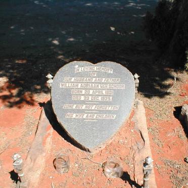 SCHOOR William Adriaan, van 1881-1925 &amp; BASSON Henrietta formerly VAN SCHOOR 1893-1951 