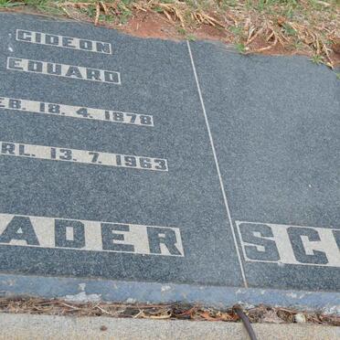 SCHEEPERS Gideon Eduard 1878-1963 & Johanna Wilhelmina 1886-1956