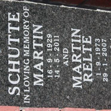 SCHUTTE Martin 1929-2011 :: SCHUTTE Martin Relte 1973-2007