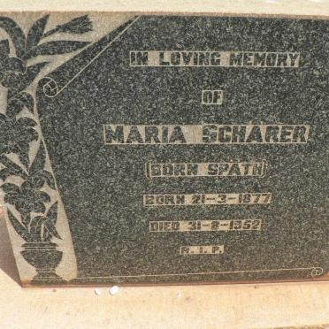 SCHARER Maria nee SPATH 1877-1952