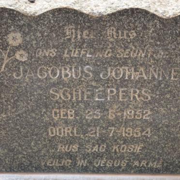 SCHEEPERS Jacobus Johannes 1952-1954