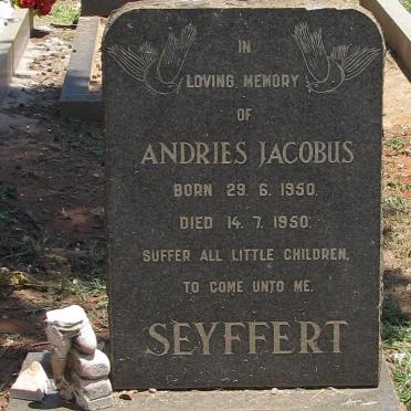 SEYFFERT Andries Jacobus 1950-1950