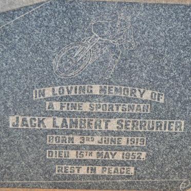 SERRURIER Jack Lambert 1919-1952