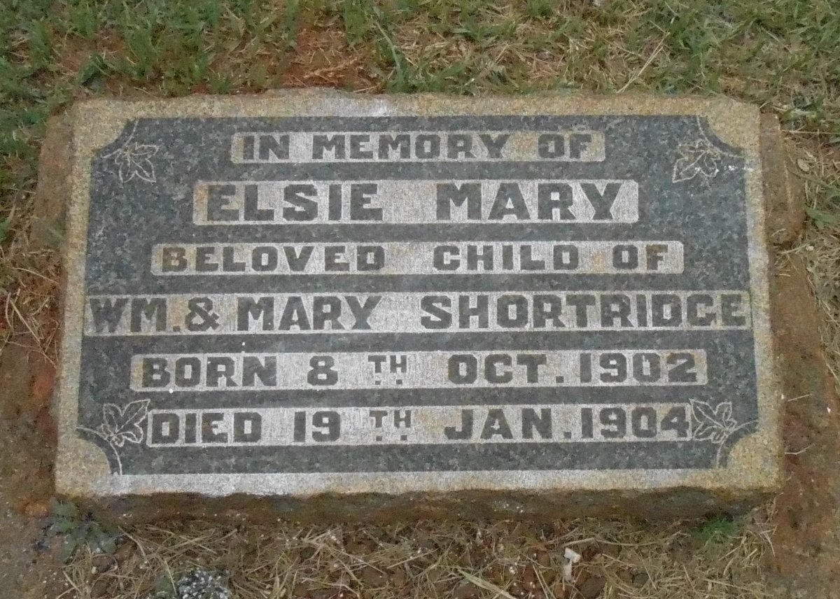 SHORTRIDGE Elsie Mary 1902-1904